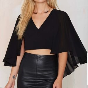 Nasty Gal Cape top. New